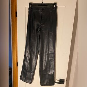 Zara Vegan Leather Trousers